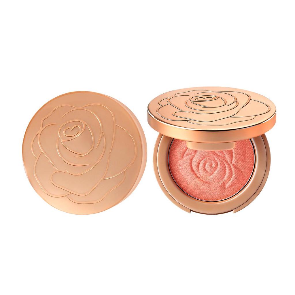 QXQY Soft Light Flower Blush: Matte, Long-Lasting, No-Cake Finish, Enhances Complexion. Single Color Palette.