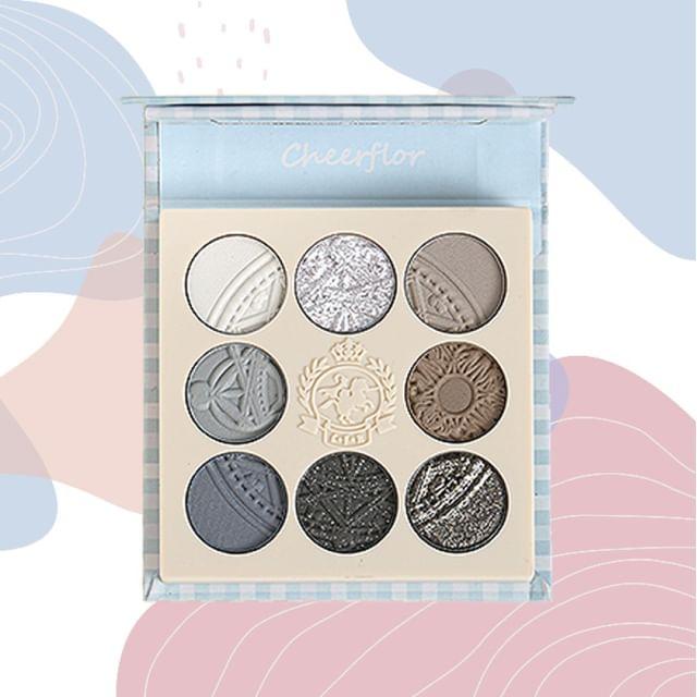 CHEERFLOR - Farley Garden Magic Circle Embossed Eyeshadow - CFR971 Haze Blue