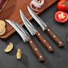Hand Forged Kitchen Knife Set 3PCS  Boning Paring Fillet Knives Wooden Handle Butcher Chef Knives for Meat Vegetable Cutting