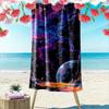 Cosmic Galaxy and Planets Art Design Beach Towel Quick-drying for Travel Outdoor Sports Jogging Beach and Swimming