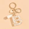 Hot-selling Epoxy Initials Love Tassel Keychain Bag Ornament Buckle Pendant Car Jewelry Clothing Accessories