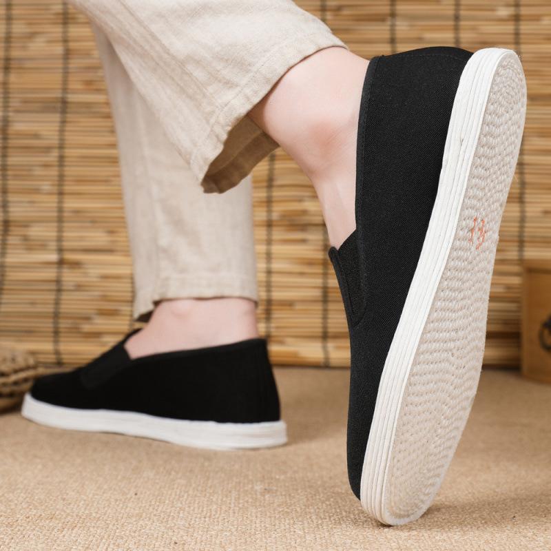 Cloth shoes lasagna cloth shoes pure handmade cloth shoes soft sole driving shoes walking breathable and comfortable men's shoes
