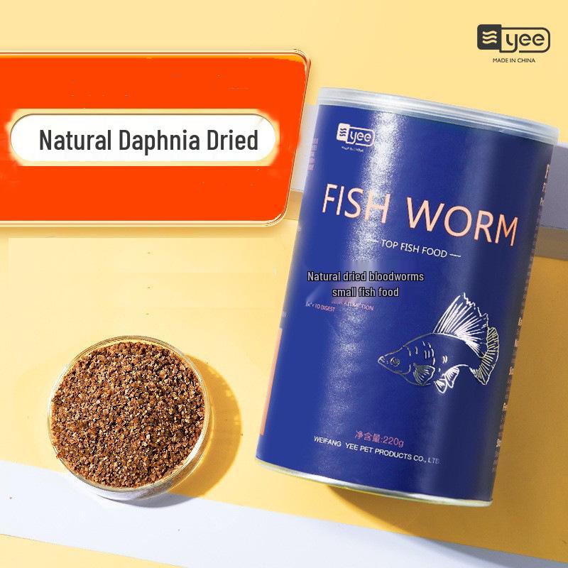 Tropische Fische Guppy & Flowerhorn Granulat: Getrocknetes Insektenfutter für Fische