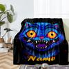 Custom Name KPop Demon Hunters Theme Printed Blanket - Perfect for Couch, Bed, Travel & Outdoor Use | Machine Washable, Cozy & Durable.