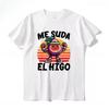 Me Suda El Nabo Women's Sleeve Printed T-shirt Funny Spanish Jokes Vintage Soft Casual Tops Women Clothing Graphic Tshirts