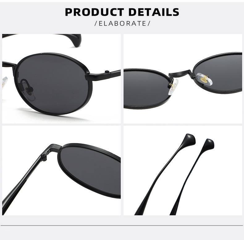 Retro Oval Small Frame Luxury Sunglasses for Men and Women