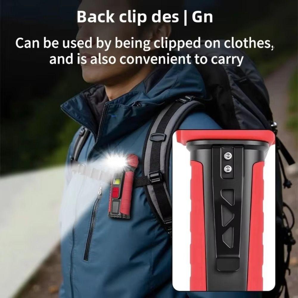 Super Bright Work Light Magnetic Base Pocket Torch Multifunctional LED Flashlight  Emergency Use