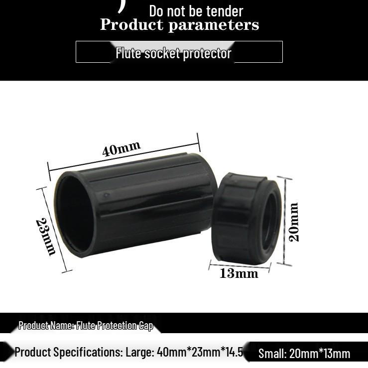 Black Plastic Flute Protective Cover