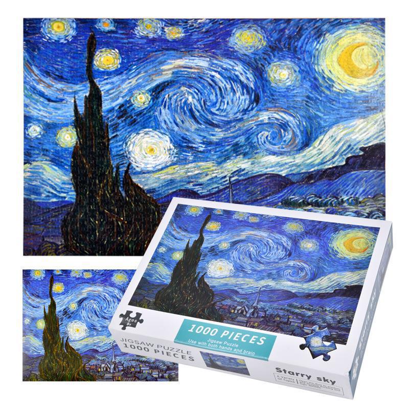 High Difficulty Anime Jigsaw Puzzle – 1000 Pieces Pikachu Starry Sky for Adults & Children