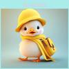 Cartoon Gelbe Ente Mit Hut Autoanhänger Mit Acryl Flache Oberfläche Design Für Auto Innenraum Dekoration