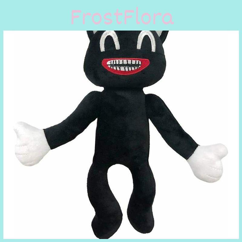 Adorable Black Cartoon Cat Plush Toy Stuffed Doll Perfect For Halloween Decorations