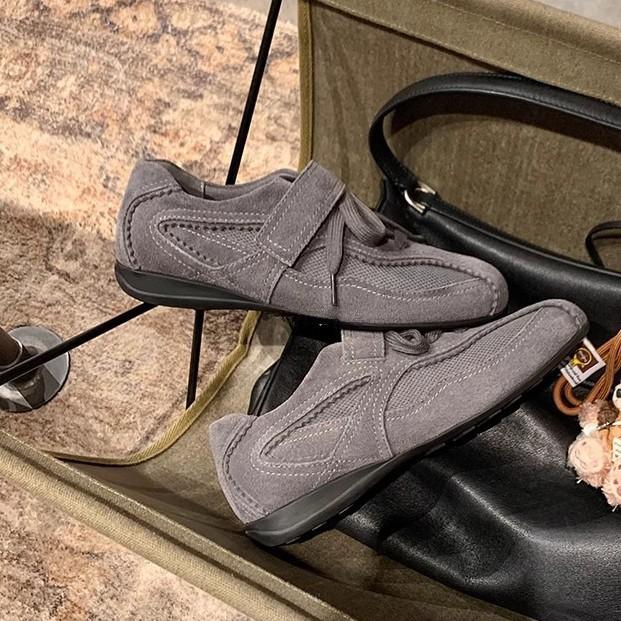 Yuanlitong retro lace-up Velcro flat-soled casual shoes ballet training shoes comfortable soft soles not tired feet sports shoes