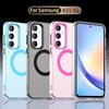 Magsafe Matte Phone Case For Samsung Galaxy A55 A35 A25 A15 5G Protective Case Magnetic Wireless Charging Shockproof Back Cover