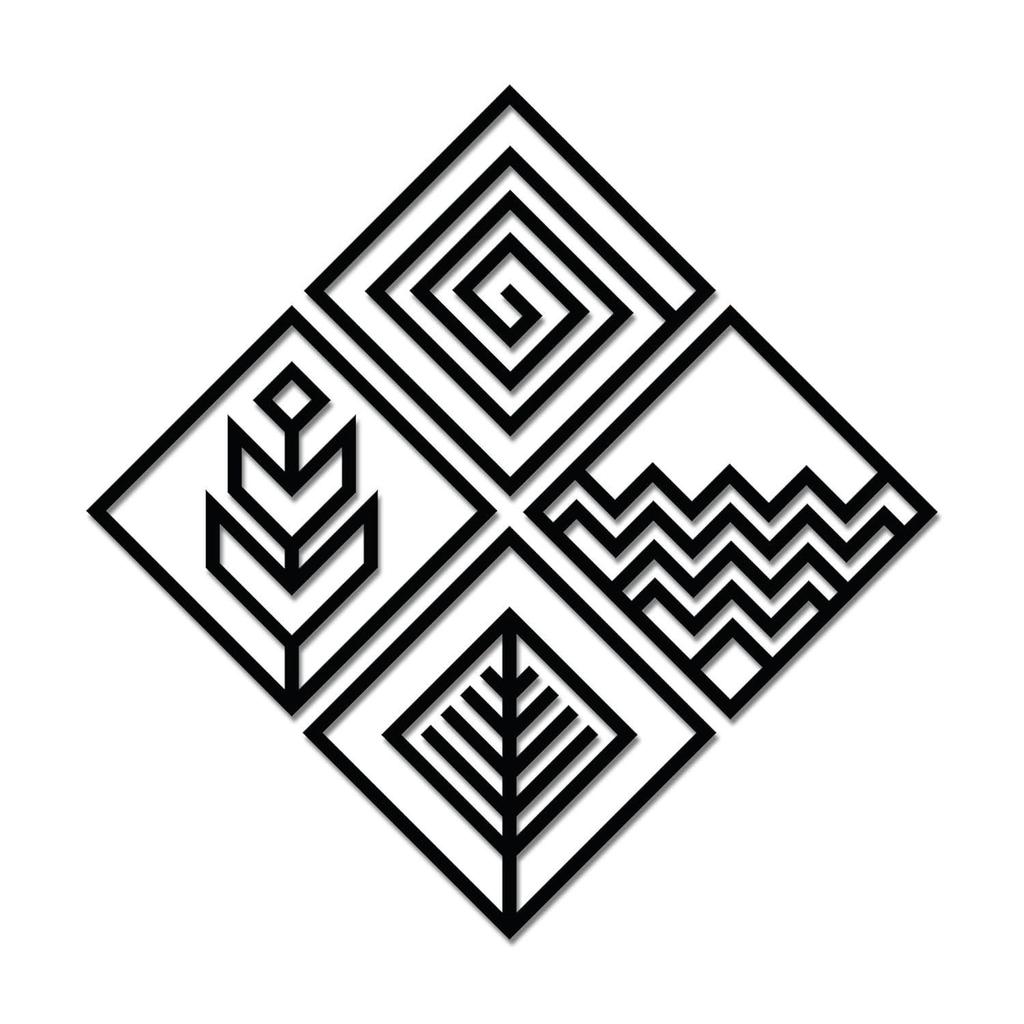 Pre-Laminated Pine Wood Abstract Line Wall Art | Laser Cut Precision | For Home Décor | For Gifting (Set of 4)