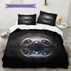 Black Sloth Pattern Bedding Home Decoration Birthday Gift (1 * Duvet Cover + 2 * Pillowcase, Without Core)