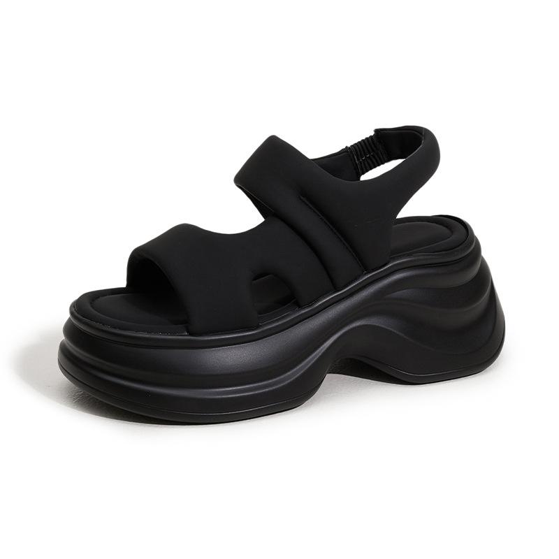 Platform sandals women's 2025 summer new fashion casual outer wear slippers versatile not tired feet comfortable height-increasing shoes