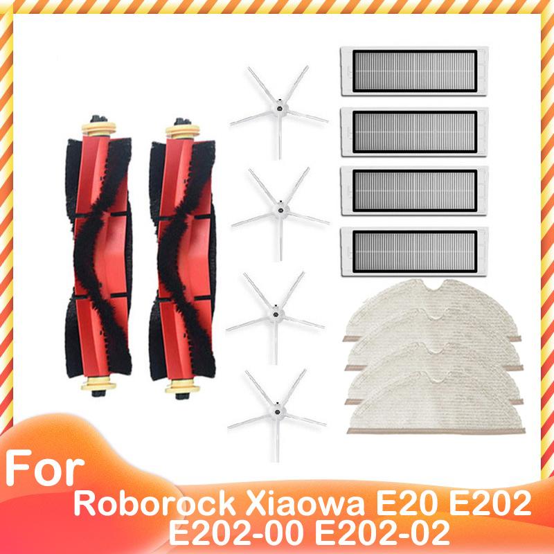 Spare Main Brush Side Brush HEPA Filter Mop Cloth Front Castor for Xiaomi Roborock Xiaowa E20 E202 E202-00 E202-02 Robot Vacuum