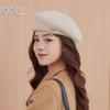 Wool Beret Women's Autumn and Winter Style Face Showing Little Painter Hat Trend New Large Head Circumference Knitted Newsboy Hat