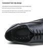 British Men's Carved Leather Brogues with Pointed Toe - Plus Size Formal & Casual Color Block Shoes