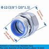 Plastic Coated Threaded Corrugated Pipe Connector Galvanized Wear Resistant Hose Joint Hexagon Head Threaded