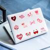 50pcs Vinyl Cartoon Love Decals, Reusable, Self-Adhesive, Romantic Valentine'S Day Themed, for Stationery, Laptops,Water Bottles