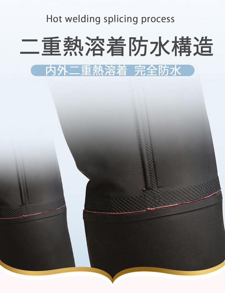 [HUAXI] Men's Fishing Waders, Chest High Waders, Waterproof, One Size Fits All, for Sea Fishing, Stream Fishing, Wading, Floating, Multifunctional, fo