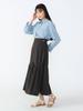 Skirt Jagged Flare Skirt CHARCOAL ONE SIZE [BEAMS HEART] Women's