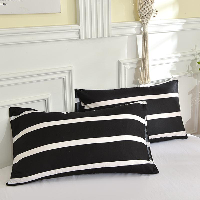 Printed Pillow Cover 2pcs Pillowcase 48x74cm Pillow Sham for Home Bed Pillowslip Rectangle Cushion Cover funda almohada