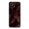 Black Red Ripple Art Phone Case Cover for Xiaomi Mi 17 15 14 13 12 11 Ultra 15T 14T 13T 12T 11T Pro Lite 5G Soft TPU Shell Funda