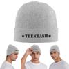 Rock Band Clash Logo Warm Knitted Cap Winter Knit Bonnet Hat Skullies Beanies Hip Hop Caps for Unisex