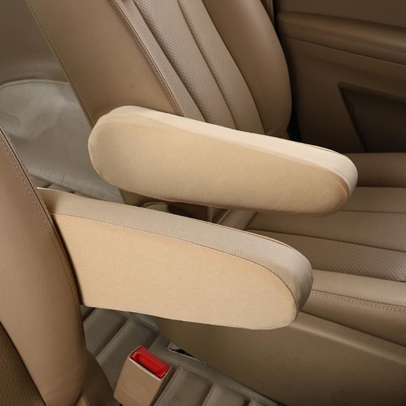 X7JF 2Pcs Car Armrest Cover Elastic Cloth Fabric Car Centre Console Armrest Protector