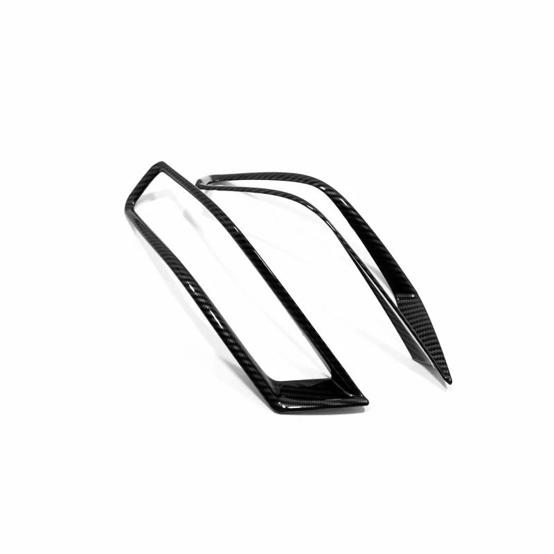 For Nissan X-Trail X Trail T32 Rogue  2017 -  ABS carbonfiber front Rear Fog Light Lamp cover Foglight Decoration Cover Trim