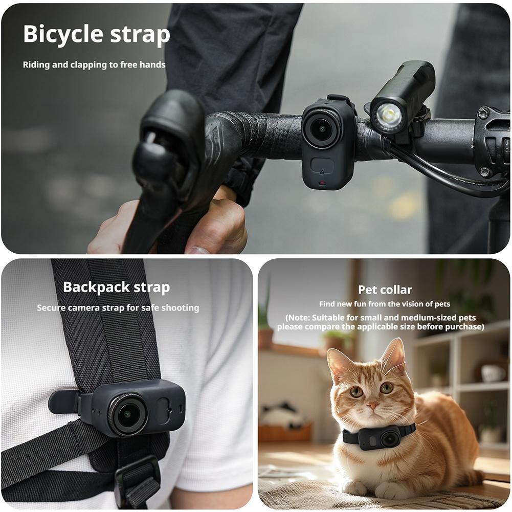 Flexible Dual Efficient Heat Dissipation Case For DJI Osmo Nano Multi-function Protection Case Expandable Strap Silicone Case