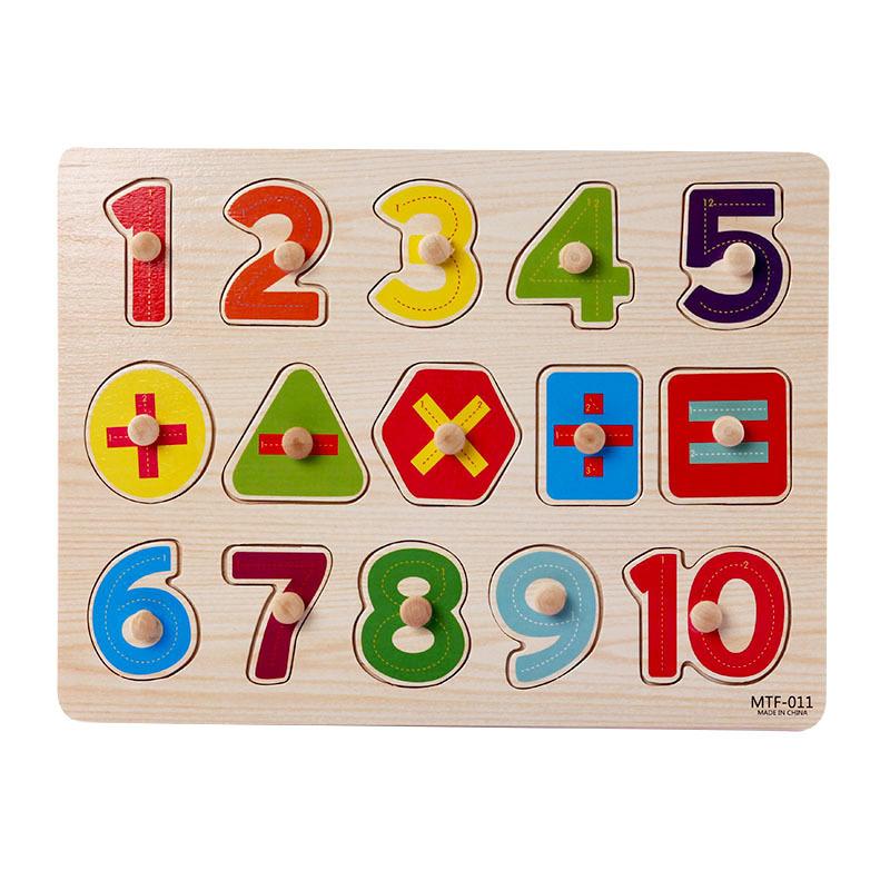 Montessori Wooden Toy Baby Puzzle Educational Toys For Children Game Puzzle Board Jigsaw Child Wooden Puzzles For Kids 2 3 4 Y