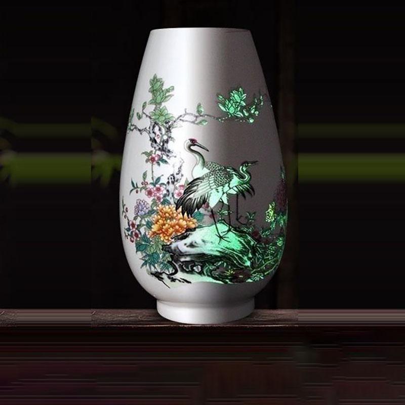 

Китайская керамическая ваза Цзиндэчжэнь, предметы для украшения цветочной композиции, аксессуары для меблировки дома, украшения для кафе, офиса, искусство