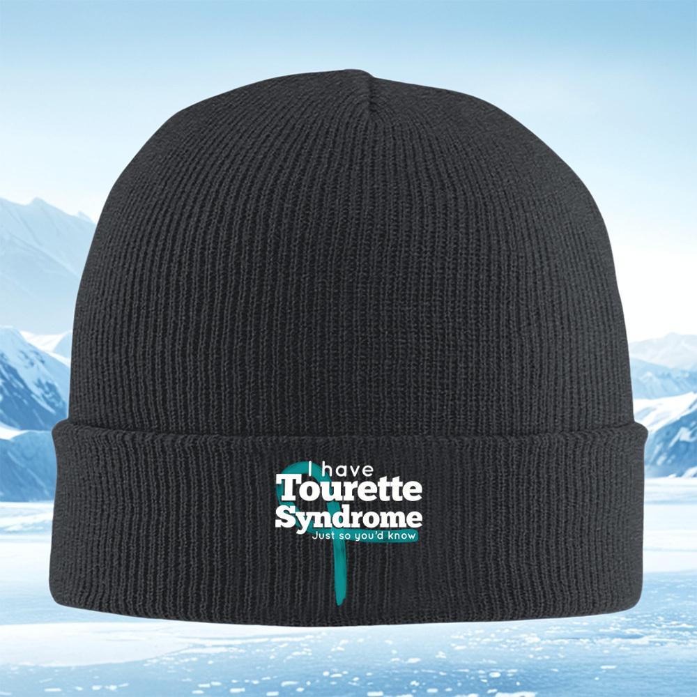 Tourette Syndrome Awareness Message Men Women Unisex Knitted Hat Beanie Pullover Cap Winter Thermal Warm Christmas Outdoor Cycli