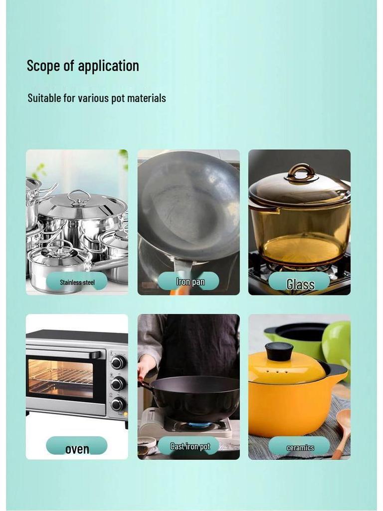 Pot Bottom Black Stain Cleaner Gel for Cast Iron & Stainless Steel Cookware