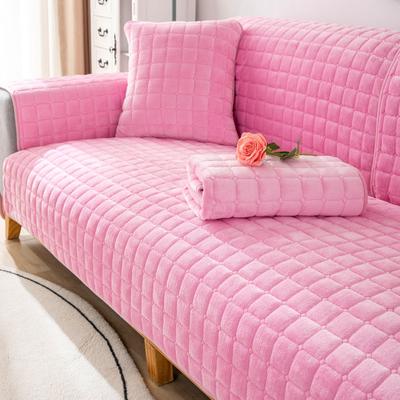 Universal Velvet Sofa CushionThickened Warm Plush Sofa Cover Living Room Cushion Non-Slip Furniture Decoration Dust Cover Winter