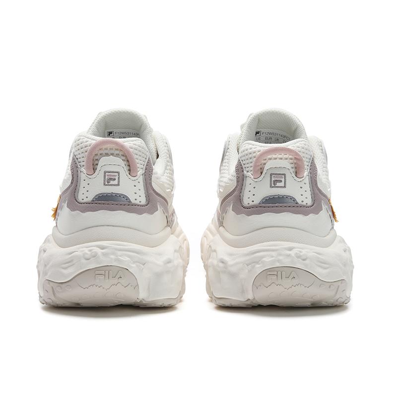 New FILA TORNADO Abrasion Resistant, Breathable, Lightweight Low top Casual Shoes Women's White Pink F12W531143FCT