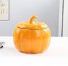 Ceramic Pumpkin Tea Can & Candy Jar: Exquisite Sealed Storage for Snacks, Dried Fruit & Tea, Perfect Table Ornament