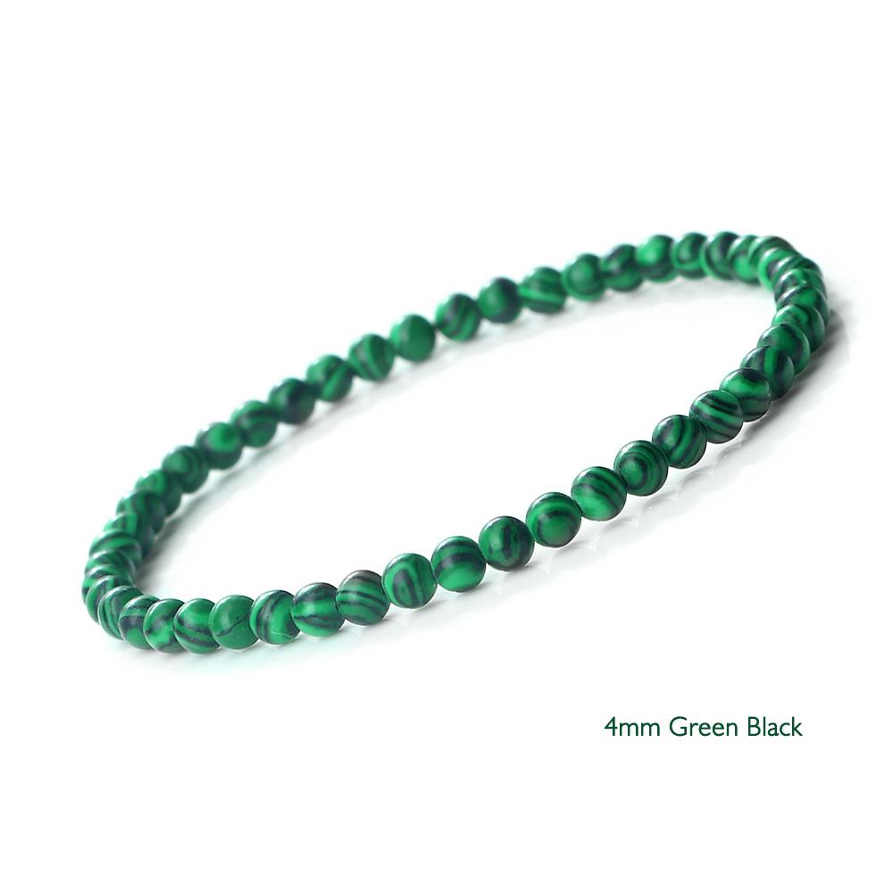 New Blue Malachite Natural Stone Bracelets Women Men Chakra Prayer Mala Buddhist Beads Bracelet Bangle Yoga Strand Charm Jewelry