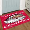 Christmas Welcome Doormat Durable and Easy To Clean Entryway Door Mat Holiday Floor Mat Home Decorative Carpet