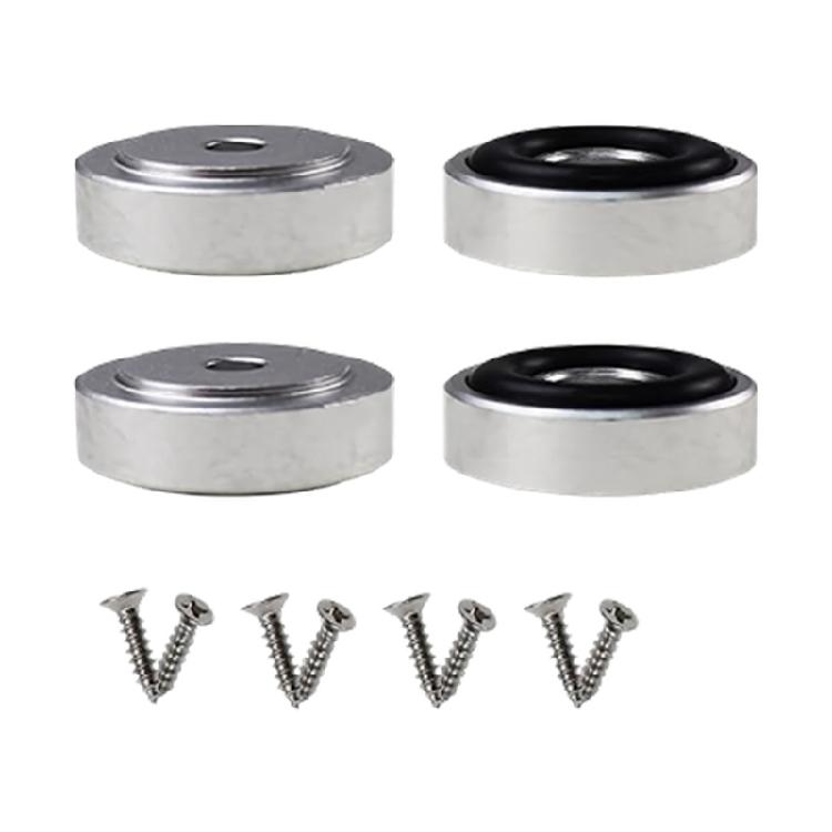 Multipurpose Aluminum Mounting Legs With Rubber Base To Stop Cutting Boards From Slipping Scratch Proof Protectors