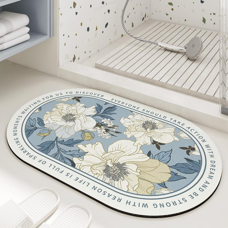 Flower Pattern Can Be Scrubbed Pvc Door Mat Mat Entry Door Mat Entry Mat Non-slip Door Mat Can Be Cut Carpet