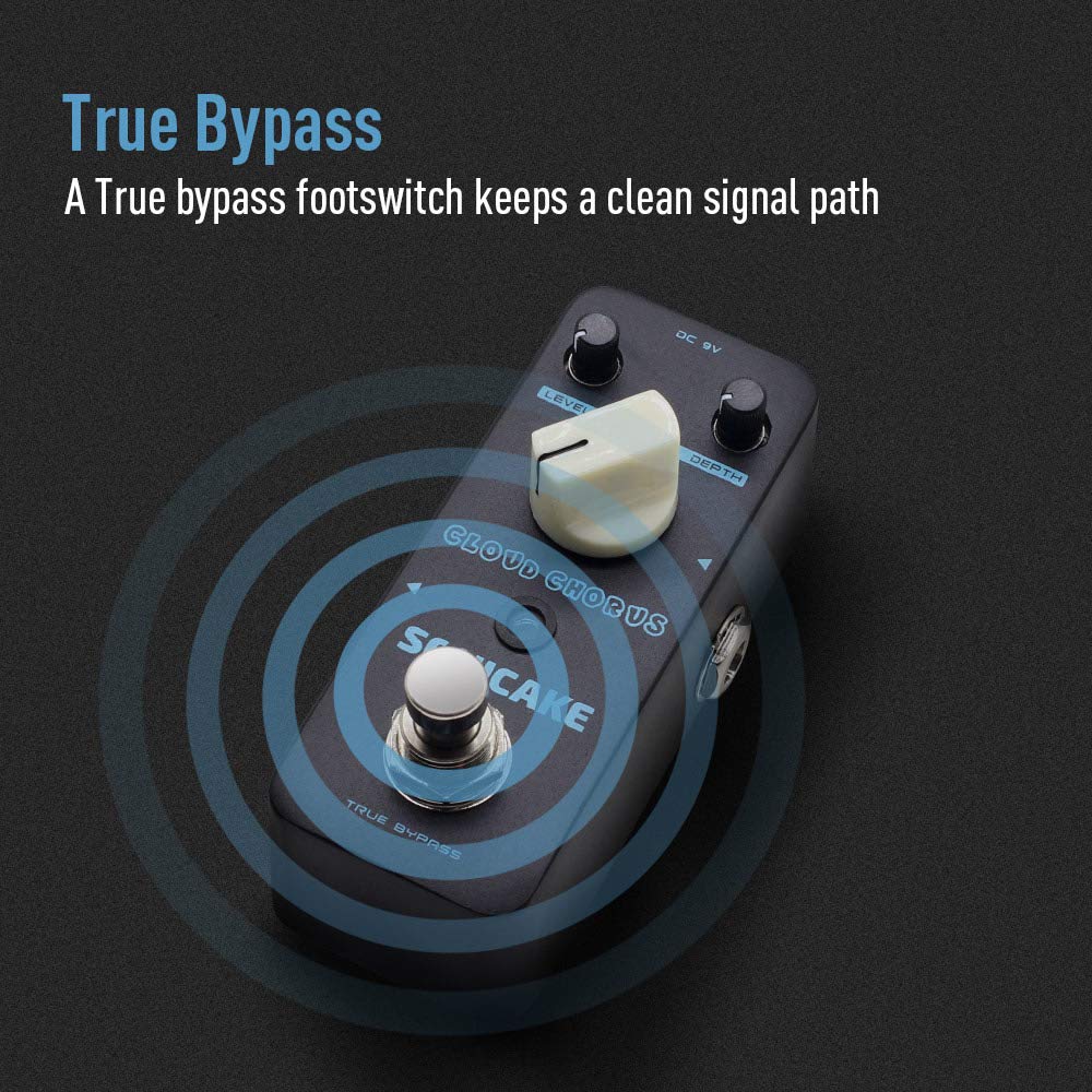 SONICAKE Cloud Chorus Guitar Effects Classic BBD True Bypass Pedal, Analog, Style,