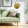 2D Flat Stained Glass Sunflower Window Decoration, 7.87inches Yellow Colored Glass Plate with Chain, Charming Spring Summer Home Decor, Unique