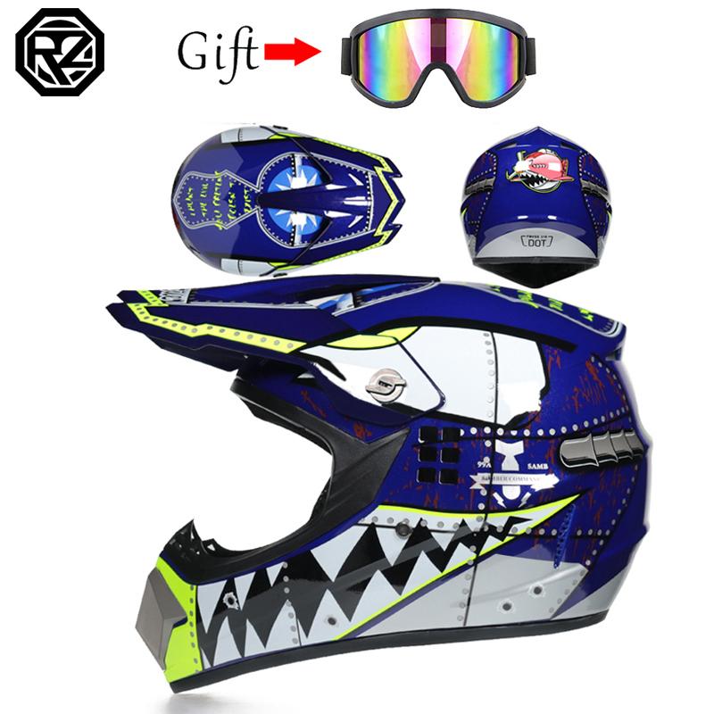 Children And Adolescents Professional Full Coverage Motorcycle Off-Road Race Helmet Bike Am Dh Helmet Capacity Motocross Casso