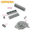 100PCS 10 Teeth Strips Technology Building Blocks Parts 3743 1X4 Gear Rack Assembly 3713/4716/4274 MOC Blocks Toys Accessories