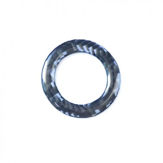 Carbon Fiber Interior Ignition Switch Frame Cover Trim For Infiniti Q50 Q60