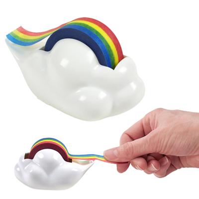 Manual DIY Packing Cartoon Cloud Shape Rainbow Tape Dispenser Adhesive Tape Holder Plastic Tape Seat Cutting Tape Sealing Machine